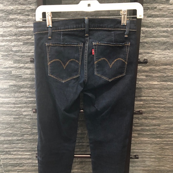 Levi’s Capital W Super Skinny Dark Wash Jeans - Picture 2 of 9